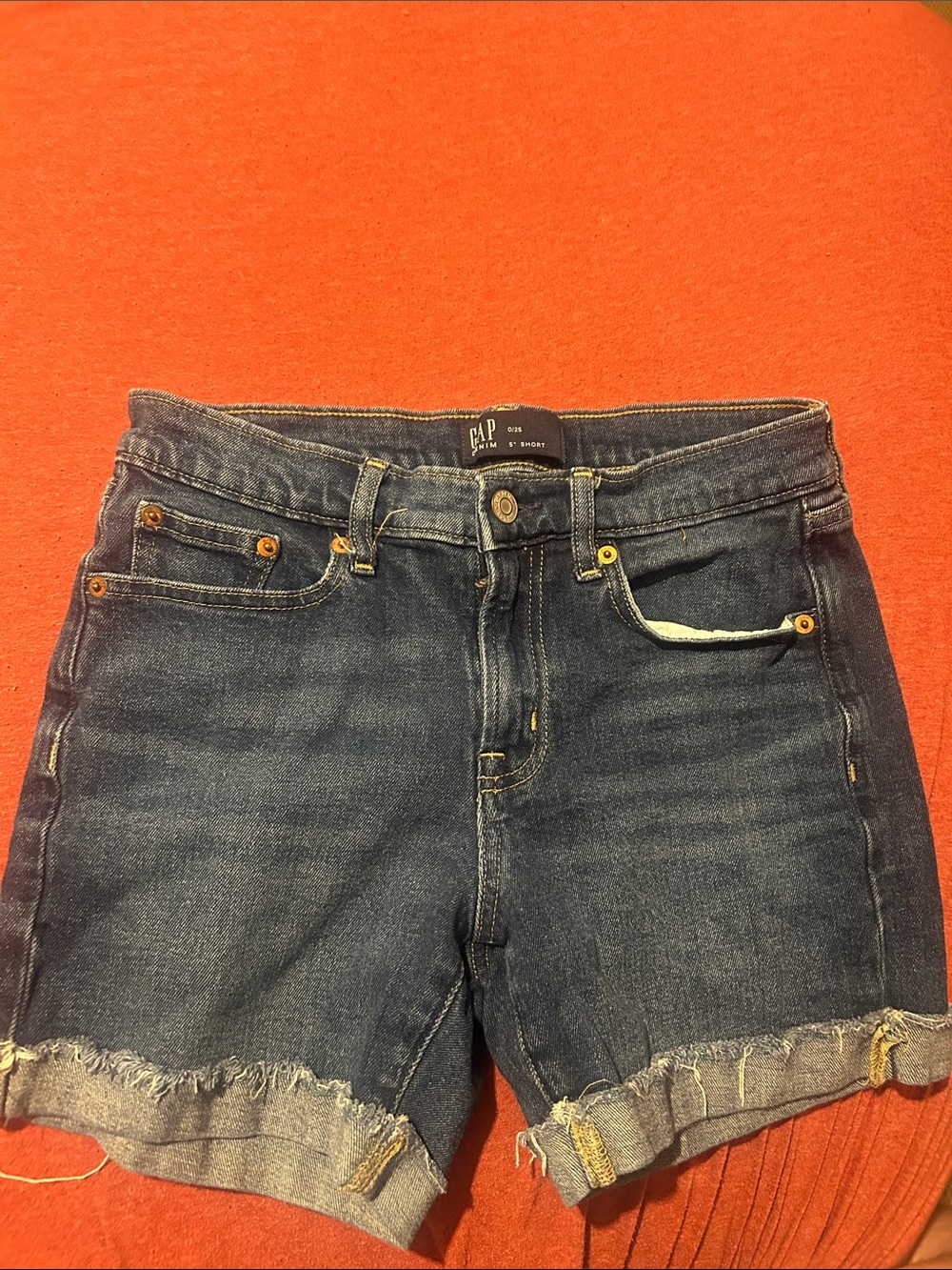 GAP Denim Blue Jeans with Yellow Stitching